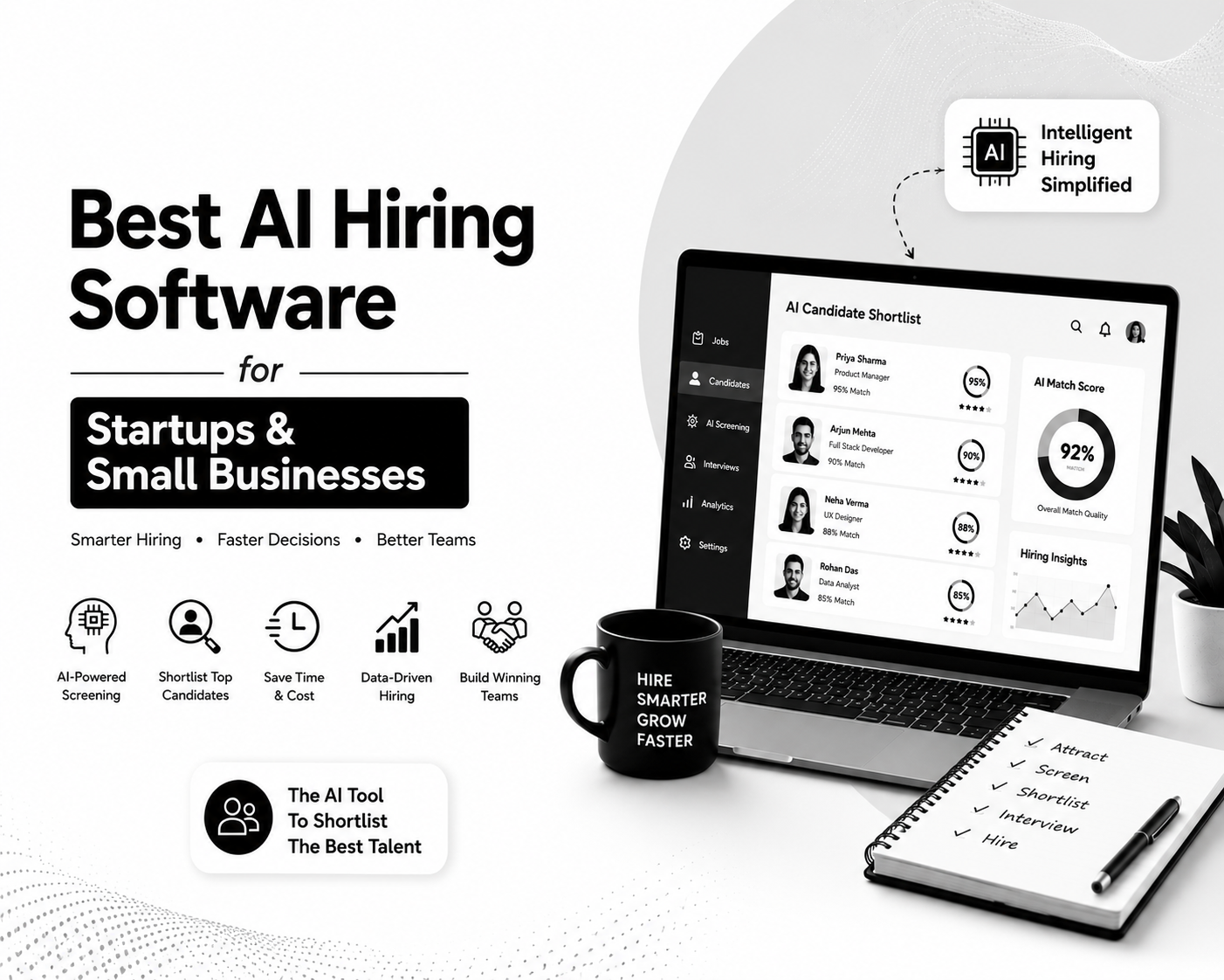 Best AI Hiring Software for Startups and Small Businesses
