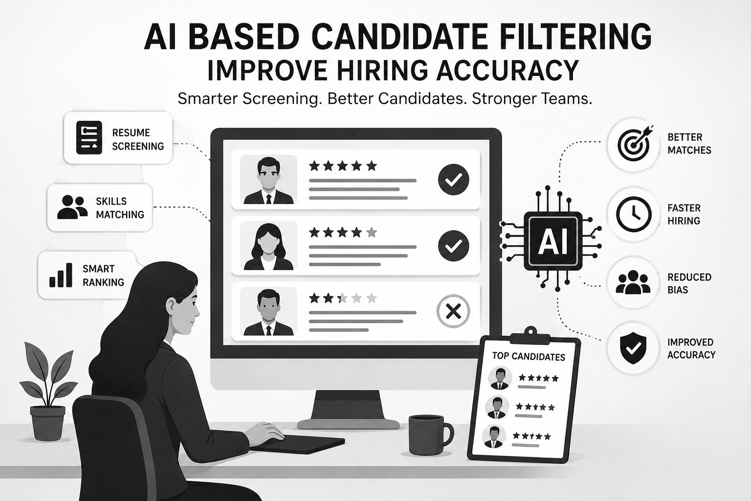 How AI Based Candidate Filtering Tools Improve Hiring Accuracy