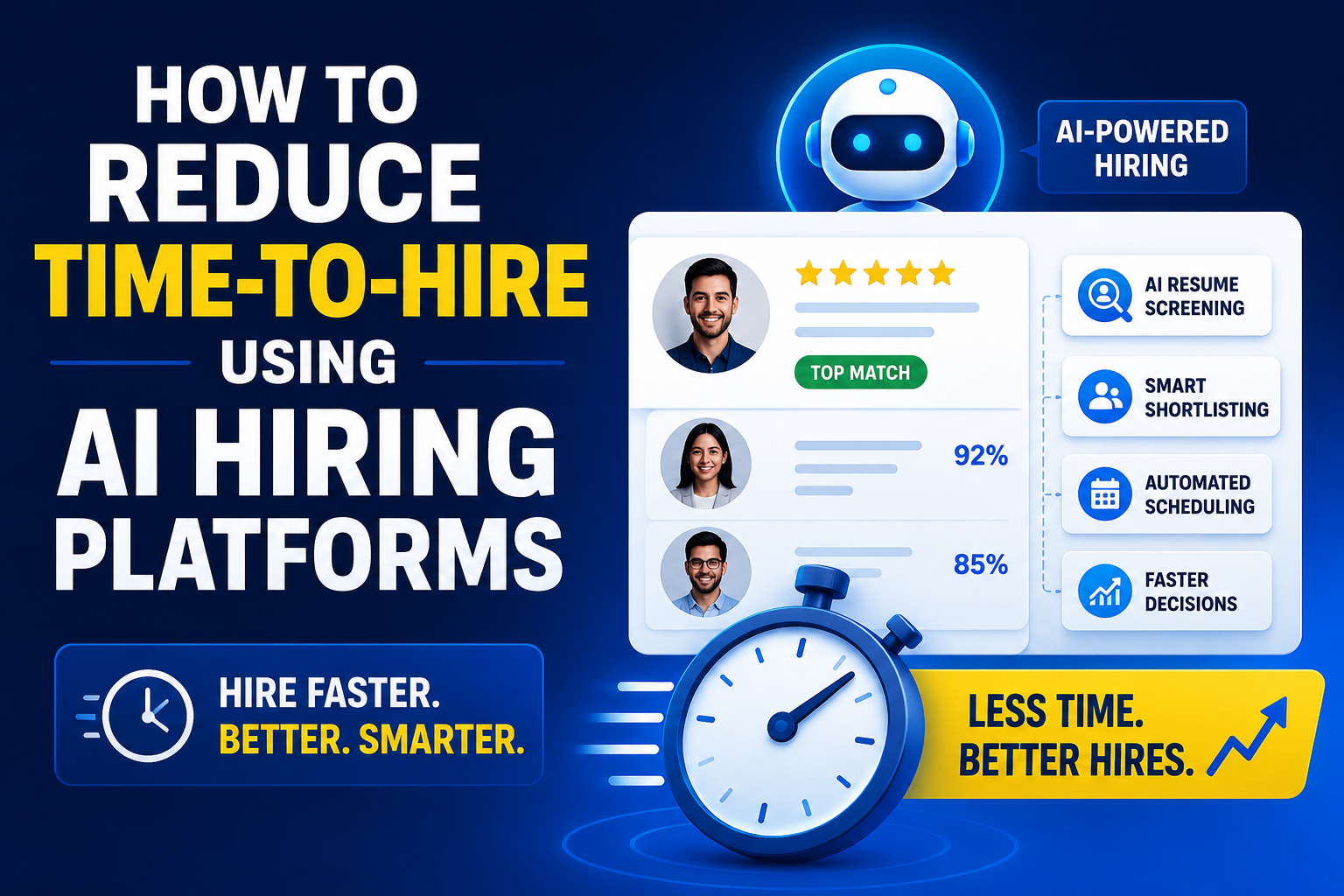 How to Reduce Time-to-Hire Using AI Hiring Platforms